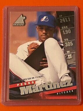 Pedro Martinez #98 1998 Pinnacle Inside Baseball Trading Card